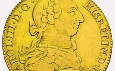 Spain - Carlos III (1759- 1788) - 4 escudos- 1786. Madrid. Ensayador D.V. - Gold