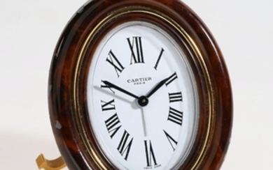 CARTIER Paris table alarm clock, manual winding,...