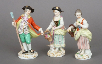 3 MEISSEN Porzellanfiguren (sogenannte ''Gartenkinder'')