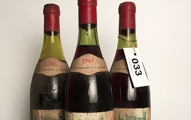 3 bottles Clos de Vougeot Grand Cru, DOMAINE...