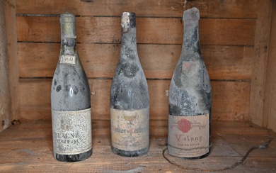 3 bouteilles dont : Beaune 1er cru 1969.... - Lot 33 - Ferri & Associés