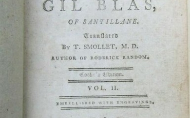 1790s ADVENTURES OF GIL BLAS of SANTILLANE ILLUSTRATED