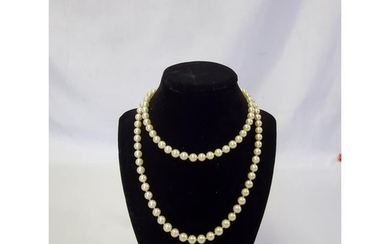 33" Ladies Pearl Necklace w/14K Gold Clasp