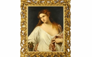 AFTER TIZIANO VECELLIO, CALLED TITIAN Flora oil on...