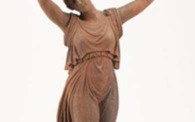 Cast Iron Figure of a Classical Maiden Dancing