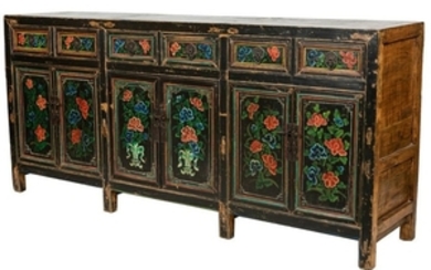Chinese Painted Sideboard