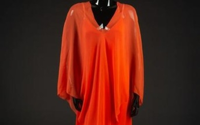 Dress and Poncho, 1970s. Dress designed by Edith Head