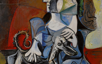 FEMME AU CHIEN, Pablo Picasso