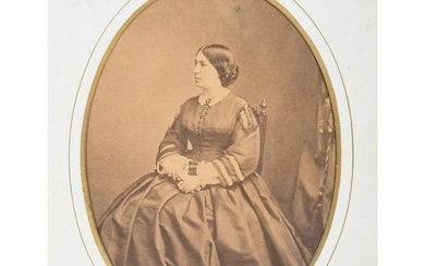 First Lady Julia Dent Grant Albumen Photograph