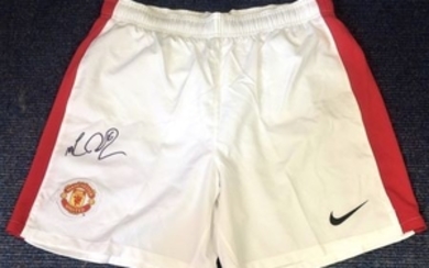 Football Michael Carrick signed Manchester United shorts. Good Condition. All signed pieces come with a Certificate of Authenticity....