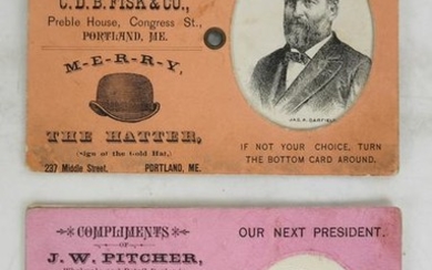 Garfield & Hancock 1880 Metamorphic Cards