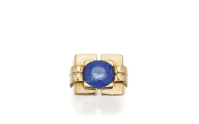 Gold and Sapphire Ring, France