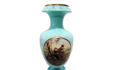 Hand-Painted Bristol Vase