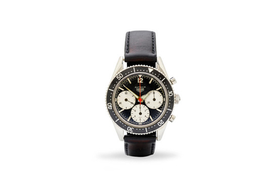 Heuer. A rare stainless steel chronograph wristwatch