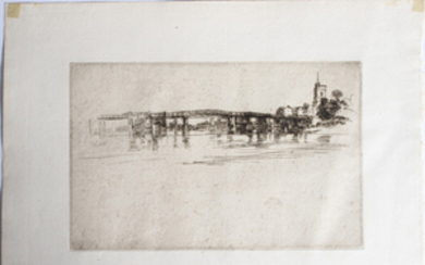 James Abbott McNeill Whistler, (1834-1903) - Little Putney Bridge, 1879