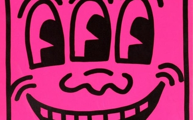 Keith Haring - 3 Eyed Smiley from "Tony Shafrazi"