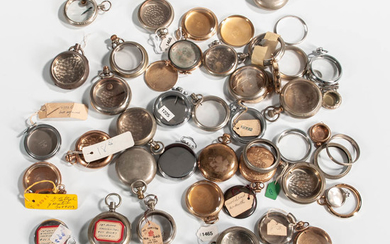 Large Collection of Hamilton and Other Assorted Pocket Watch Cases