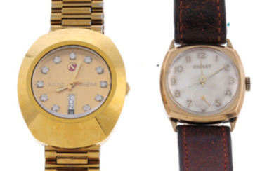 RADO - a gentleman's gold plated DiaStar bracelet watch with a Chalet watch View more details