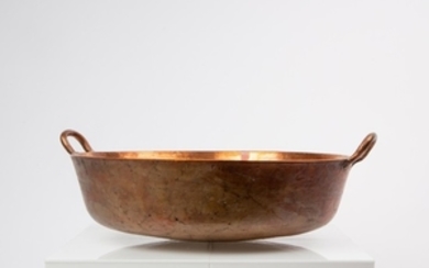 SOUTH AMERICAN COPPER COOKING PAN DATED 1941
