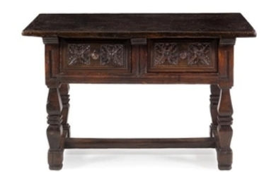 A Spanish Renaissance Style Oak Console Table