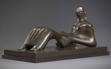 Henry Moore (1898-1986), Working Model for Reclining Figure: Bone Skirt