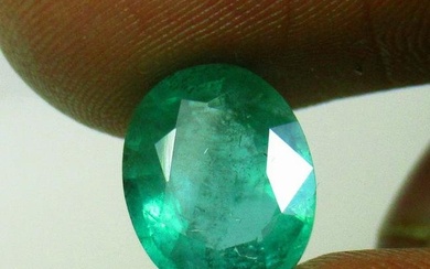 3.52 Ctw Natural Zambian Emerald Oval Cut
