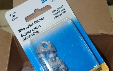 36 Packs 1/8" Wire Cable Clamps