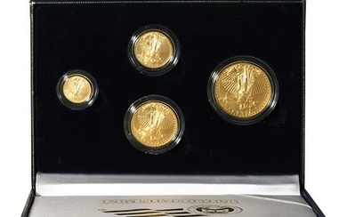 4-Coin Burnished American Gold Eagle