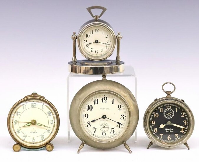 4 Small Alarm Clocks