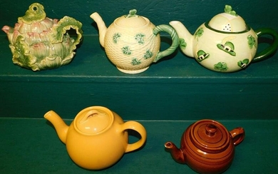 5 Porcelain Teapots