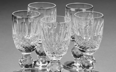 (5) Waterford Colleen pattern crystal cordial glasses