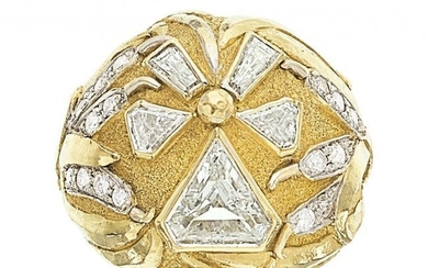 55033: Diamond, Gold Ring, Robert Whiteside The ring