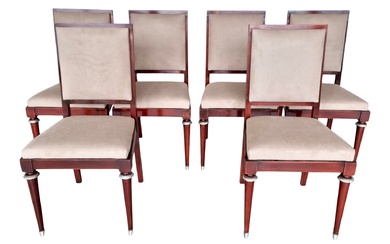 (6) ART DECO STYLE DINING CHAIRS