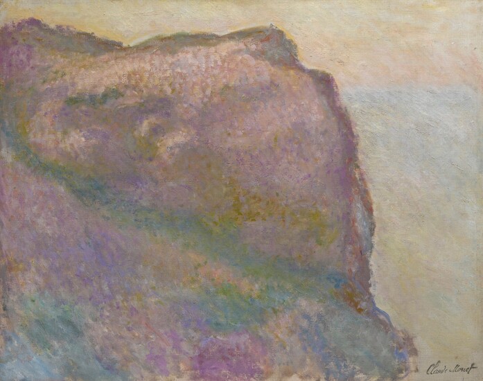 SUR LA FALAISE, AU PETIT AILLY, Claude Monet