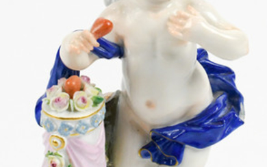 Meissen porcelain figural sculpture of Cupid