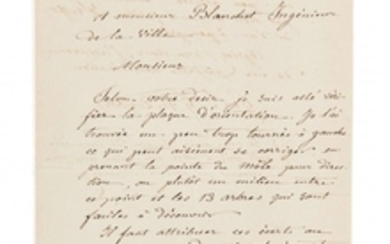 GUILLAUME-HENRI DUFOUR (1787-1875) Lettre autographe signée