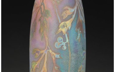 79133: Weller Pottery Sicard Berries Vase, circa 1905 M