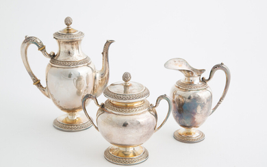 800 silver tea and coffee set, gr. 465 ca.