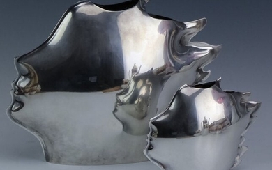 Gabriele De Vecchi 2 Sterling Silver Art Sculpture