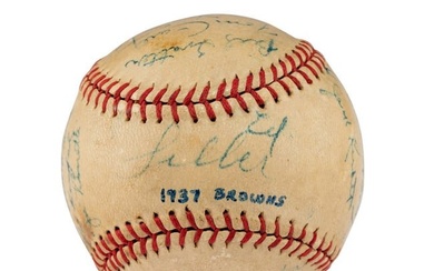 A 1937 St. Louis Browns Team Signed Autograph Baseball (Beckett Authentication Services Letter of Au