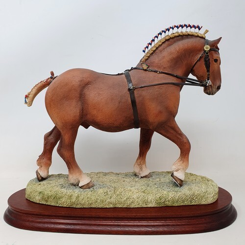 A Border Fine Arts figure, Suffolk Stallion, limited edition...