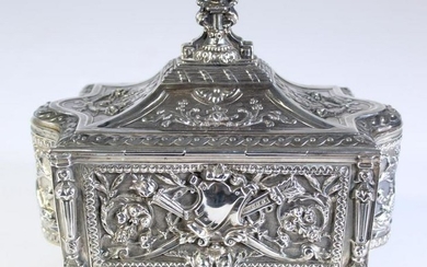A Boulenger Sterling Silver Jewelry Box 15.43 OZT
