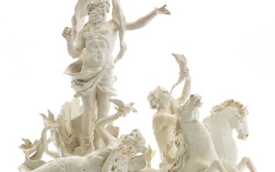 A Capodimonte Porcelain Mythological Group