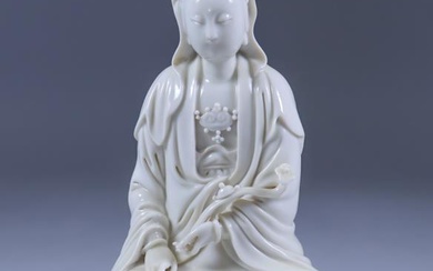 A Chinese Blanc de Chine Figure of the Seated...