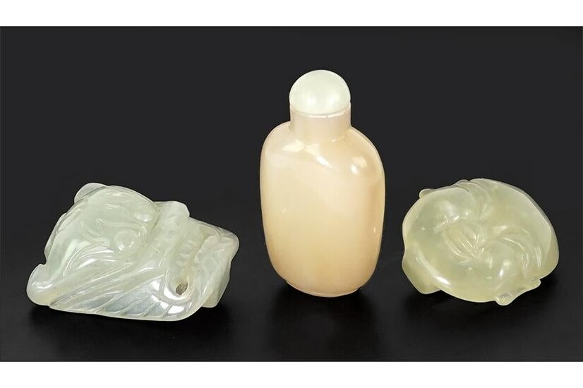 A Chinese Jade Snuff Bottle.