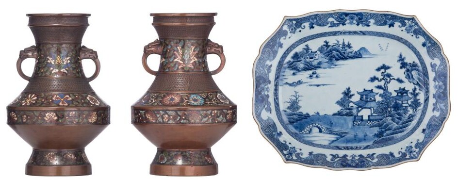 A Chinese blue and white Nanking ware export...