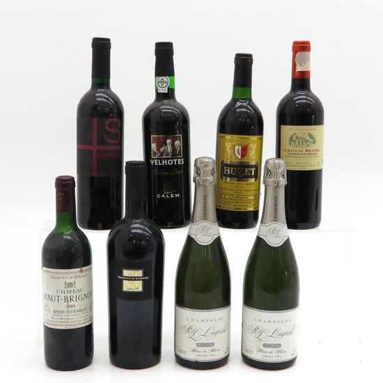 A Collection of Eight Bottles of Wine