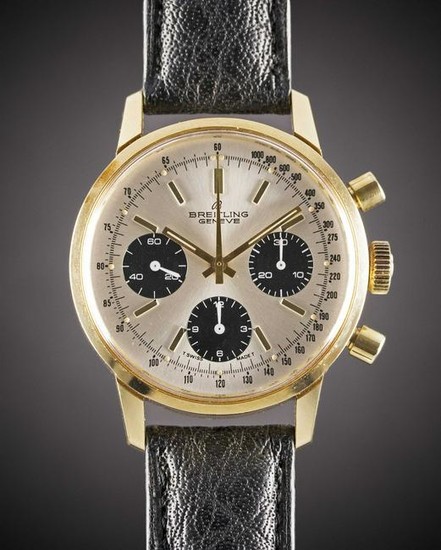 A GENTLEMAN'S GOLD PLATED BREITLING "LONG PLAYING"