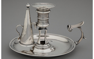 A George II Silver Chamberstick with Snuffer (1743)