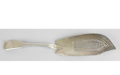 A George IV silver fish slice.